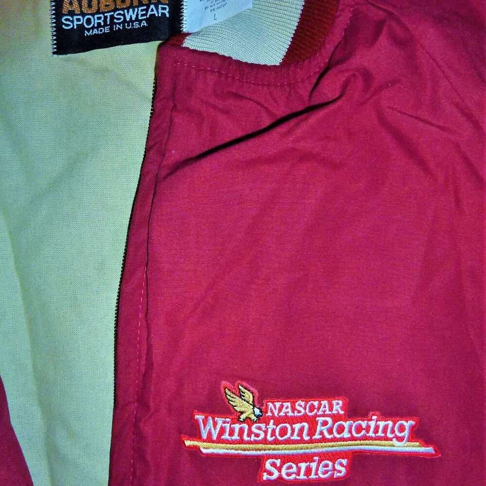 NASCAR Winston Racing Series jacket vintage Auburn Sportswear Made in USA 1980s